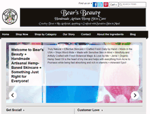 Tablet Screenshot of bearsbeauty.com